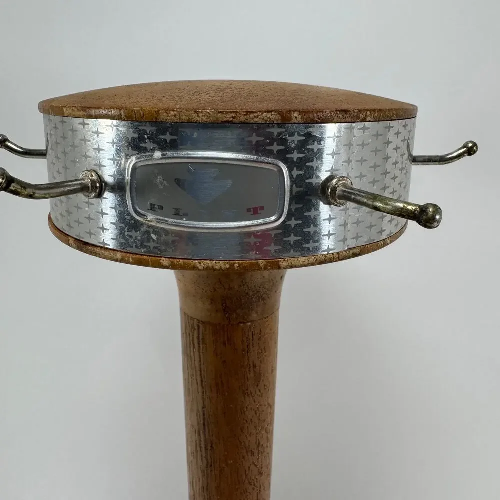 Vintage Flint Arrowhead Center Hole Stainless Utensil Stand Spatula Ladle